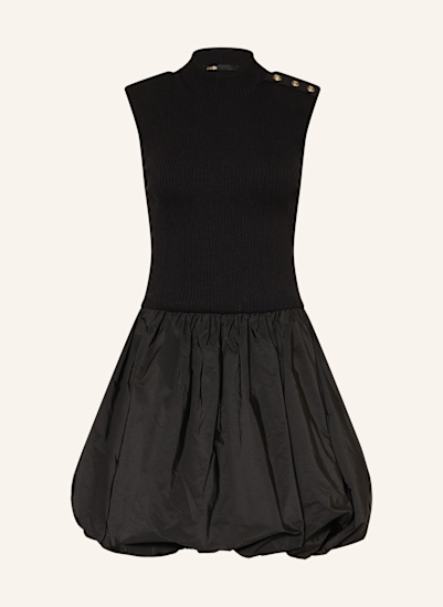 maje Kleid im Materialmix