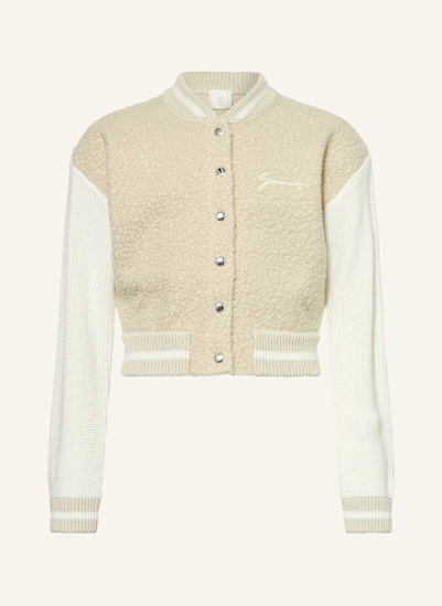GIVENCHY Strickblouson mit Teddyfell