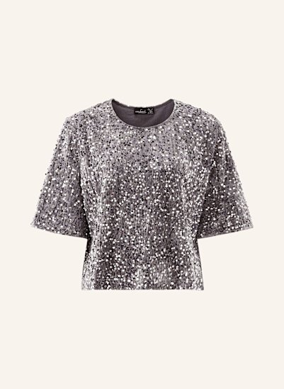 van Laack Blusenshirt VL-JORINA-XX aus Samt mit Pailletten