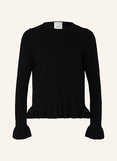 ALLUDE Pullover mit Cashmere und Volants