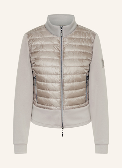 monari Steppjacke im Materialmix mit Schmucksteinen