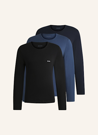 BOSS 3er-Pack Longsleeves