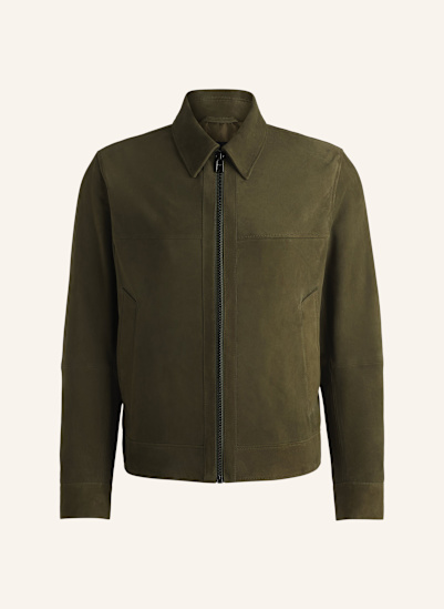 BOSS Lederjacke H-MALBANO5 Regular Fit