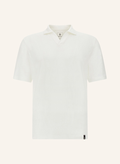 BOGGI MILANO Jersey-Poloshirt aus Leinen