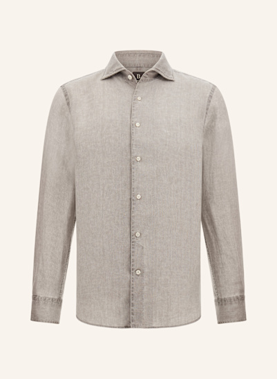 BOGGI MILANO Leinenhemd Regular