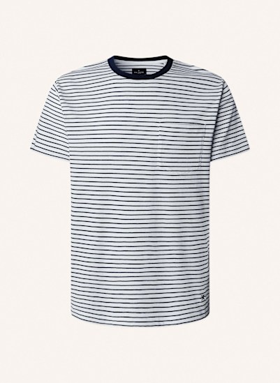 HACKETT LONDON T-Shirt STRIPE JSY POCKET TEE
