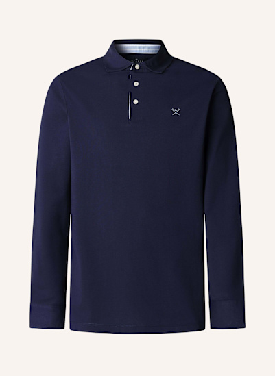 HACKETT LONDON Poloshirt WOVEN TRIM JSY LS