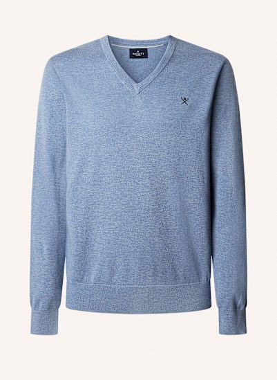 HACKETT LONDON Pullover COTTON SILK V NECK.