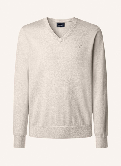 HACKETT LONDON Pullover COTTON SILK V NECK.