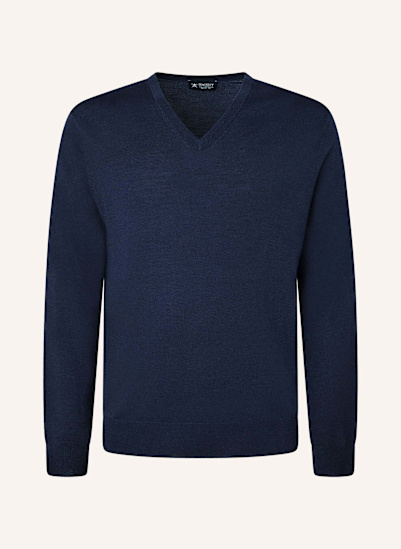 HACKETT LONDON Pullover GMD MERINO SILK V NCK