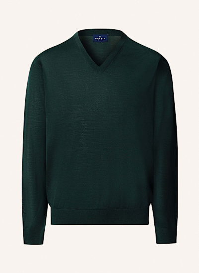 HACKETT LONDON Pullover MERINO SILK V NECK