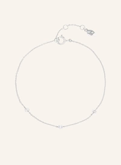 Leaf Armband PURE Triple aus 18 Karat Weißgold mit Diamanten