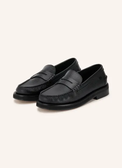 TOMMY HILFIGER Penny-Loafer SCHWARZ