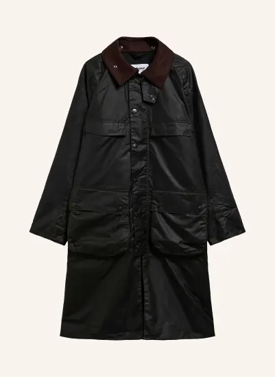Barbour Mantel BEDALE mit abnehmbarer Kapuze DUNKELGRÜN