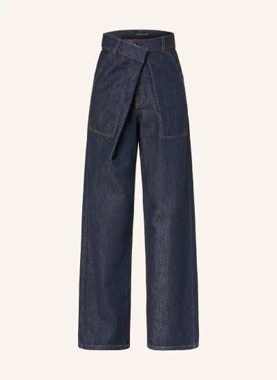 LUISA CERANO Wide Leg Jeans 252 navy