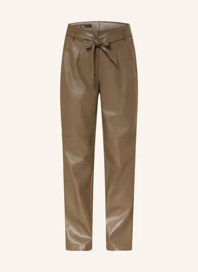 MARC AUREL Hose in Lederoptik TAUPE