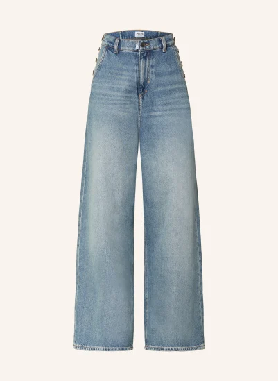 PNTS Wide Leg Jeans OVER THE TOP 15 MITTELBLAU