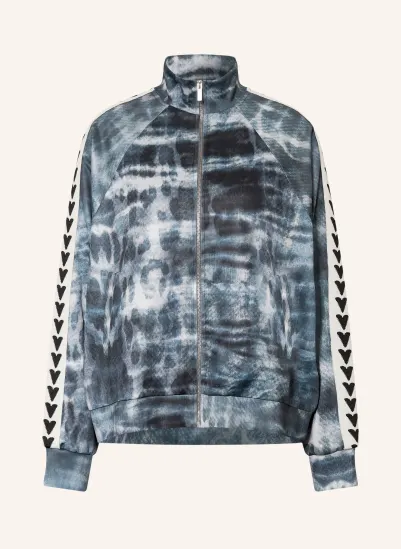 yippie hippie Sweatshirt jacket with braided trim