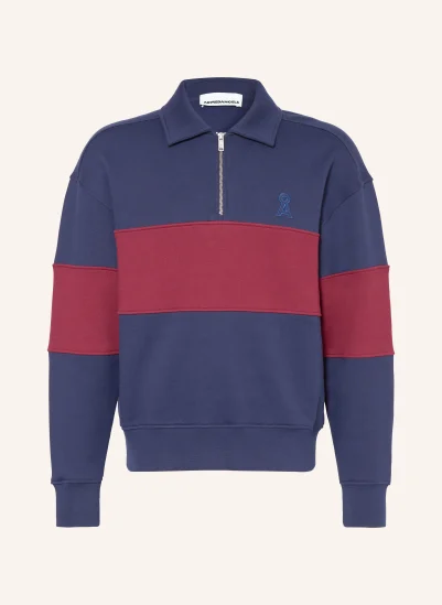 ARMEDANGELS Sweat-Troyer DUNKELBLAU / DUNKELROT