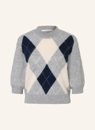 HERZENS Cashmere sweater with 3/4 sleeves