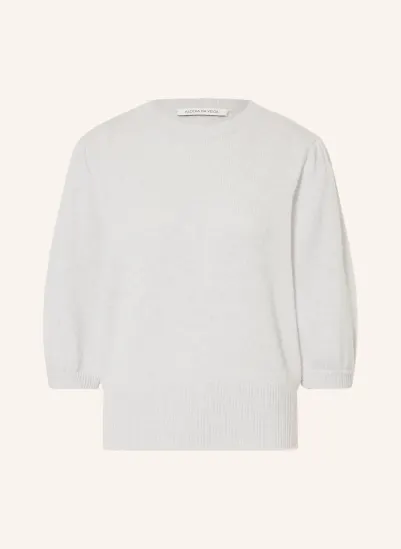 Alcidia da Veiga Pullover mit 3/4-Arm und Cashmere HELLGRAU