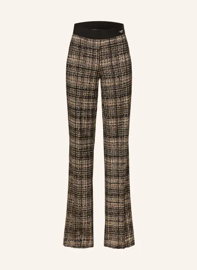 CAMBIO Bootcut-Hose FRANCIS aus Samt BEIGE / DUNKELBLAU / SCHWARZ