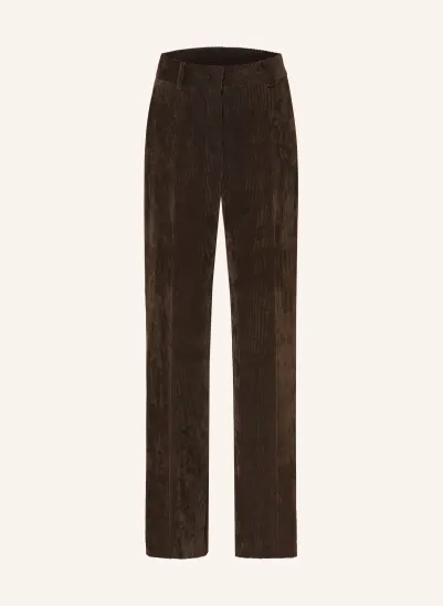 CAMBIO Marlenehose AMELIE aus Cord DUNKELBRAUN