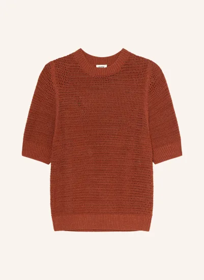 DRYKORN Strickshirt SANIDY BRAUN