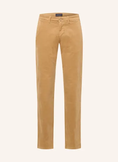 STROKESMAN'S Aksamitne spodnie chino o kroju slim fit