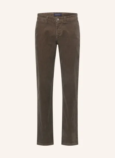 STROKESMAN'S Spodnie z sztruksu o kroju slim fit
