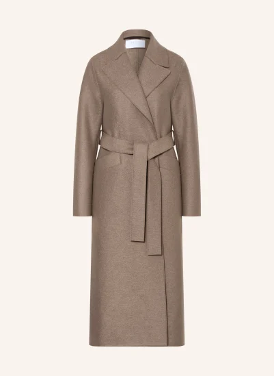 HARRIS WHARF LONDON Wollmantel TAUPE