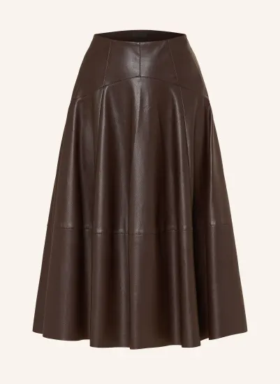 LIU JO Leather-look skirt