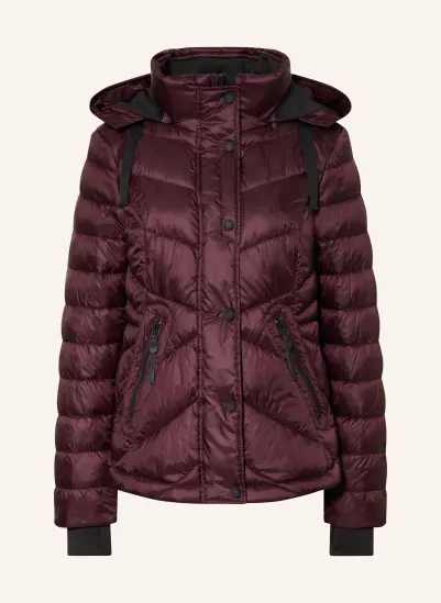 GIL BRET Steppjacke mit DUPONT™ SORONA®-Isolierung und abnehmbarer Kapuze DUNKELROT