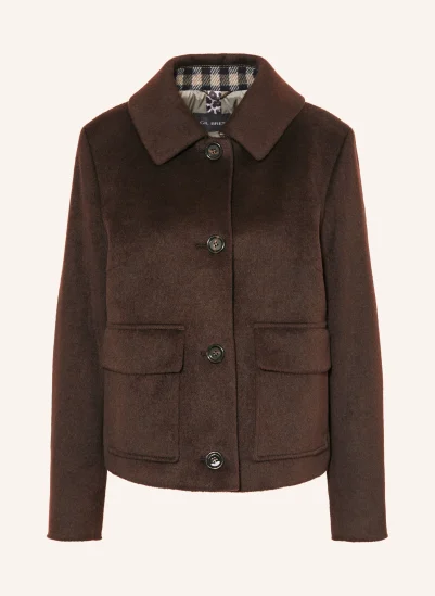 GIL BRET Kastenjacke DUNKELBRAUN