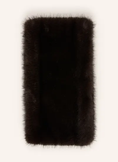 LUISA CERANO Faux fur loop scarf