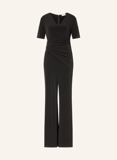Vera Mont Jersey-Jumpsuit SCHWARZ / GOLD