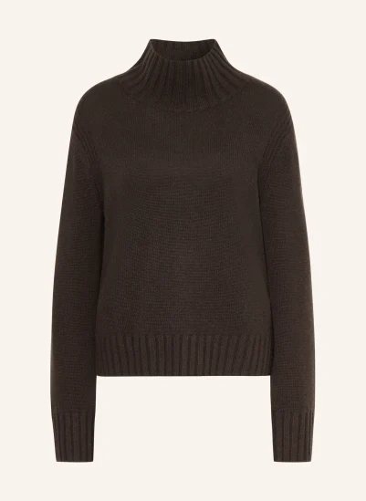 (THE MERCER) N.Y. Cashmere-Pullover DUNKELBRAUN