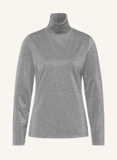 BOGNER Longsleeve SILVA mit Glitzergarn GRAU