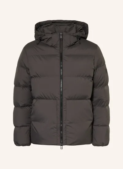 Marc O'Polo Daunenjacke mit abnehmbarer Kapuze KHAKI