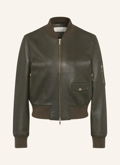 MILESTONE Lederblouson MSLIA OLIV