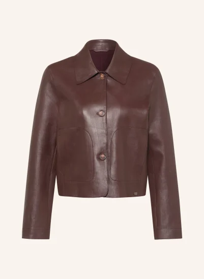 MILESTONE Lederjacke MSCANNA DUNKELROT