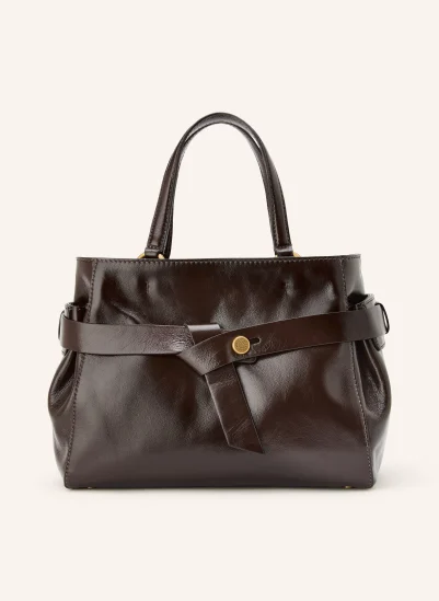 GIANNI CHIARINI Handtasche MIRANDA DUNKELBRAUN / GOLD
