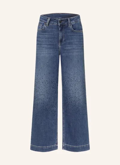 LIU JO Jeans-Culotte mit Schmucksteinen