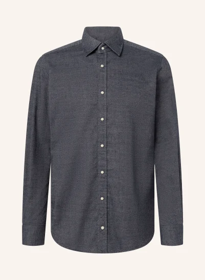 windsor. Flanellhemd LIVIO Regular Fit DUNKELBLAU