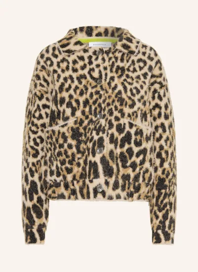 RINO & PELLE Strickjacke BUBBLY HELLBRAUN / BRAUN / SCHWARZ