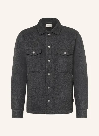 GANT Fleece-Overshirt DUNKELGRAU