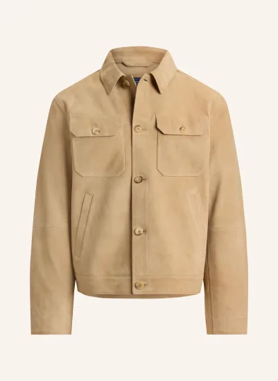 POLO RALPH LAUREN Lederjacke BEIGE