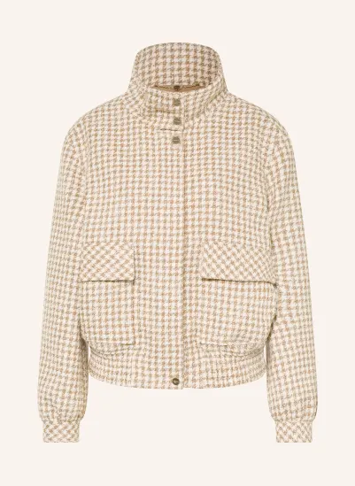 MARC CAIN Tweed-blouson med glitrende tråd