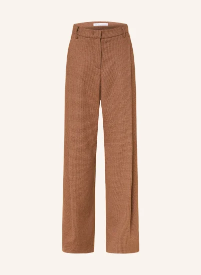 RAFFAELLO ROSSI Marlenehose FRAYA aus Flanell COGNAC / DUNKELBRAUN
