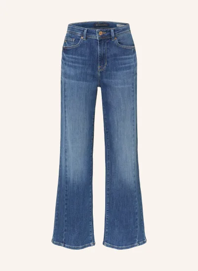 RAFFAELLO ROSSI Wide Leg Jeans KIRA CROP S 859 mid vintage wash